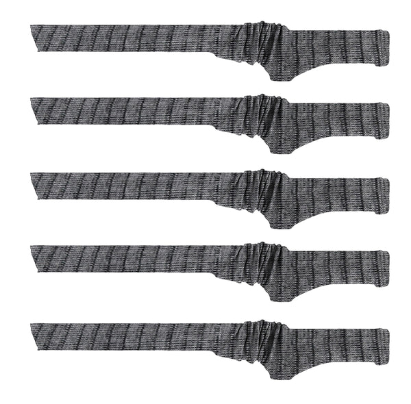5 Pack Gun Socks for Rifles with Scope, Silicone-Treated Knit Rifle Gun Sock Gun Sleeve for Storage, Anti-Rust, Drawstring Closure, Mixed Color
