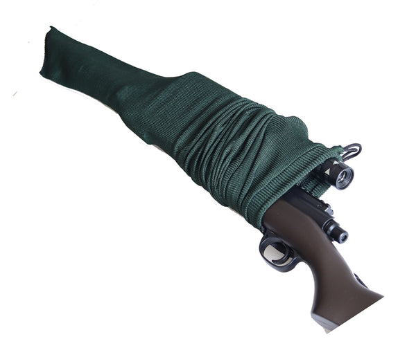 Gun Socks for Rifles and Shotguns,54 Inch Dark Green Silicone Treated Drawstring Closure for Hunting Dust-proof Anti-rust Moisture-proof