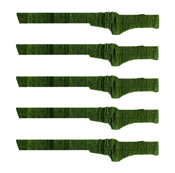 5 Pack Gun Socks for Rifles with Scope, Silicone-Treated Knit Rifle Gun Sock Gun Sleeve for Storage, Anti-Rust, Drawstring Closure, Mixed Color