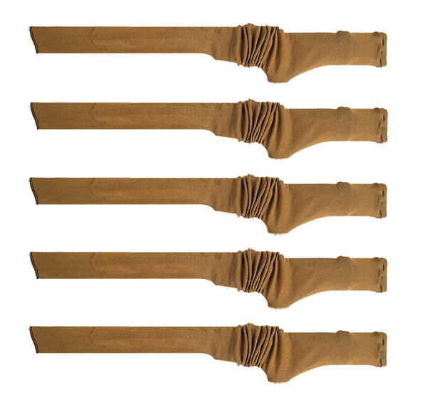 5 Pack Gun Socks for Rifles with Scope, Silicone-Treated Knit Rifle Gun Sock Gun Sleeve for Storage, Anti-Rust, Drawstring Closure, Mixed Color