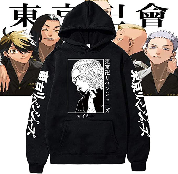 Tokyo Revenger Hoodie Anime Printed Pullover Hooded Sweatshirt Outerwear Jacket Costume for Men and Women