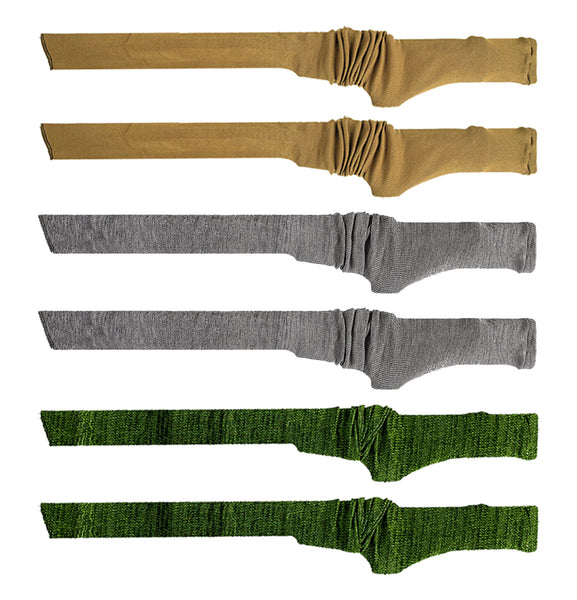 6 Mixed-color 54” Silicone-Treated Gun Socks for Rifles and Shotguns,Anti-rust Tactical Accessories Drawstring Closure