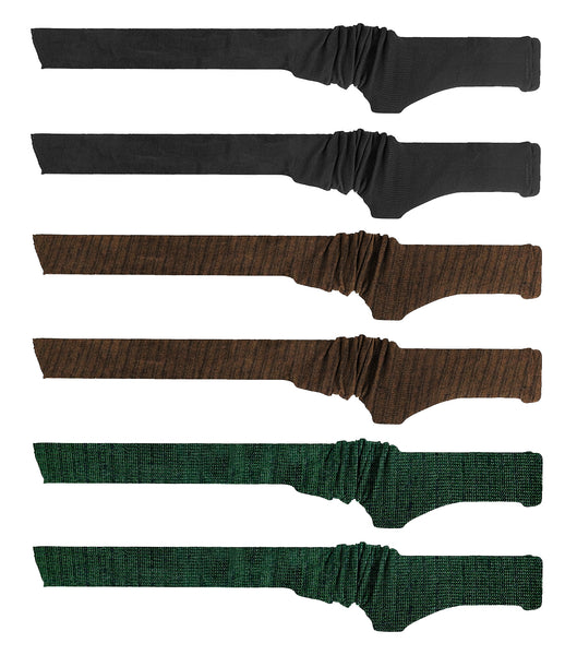 6 Mixed-color 54” Silicone-Treated Gun Socks for Rifles and Shotguns,Anti-rust Tactical Accessories Drawstring Closure