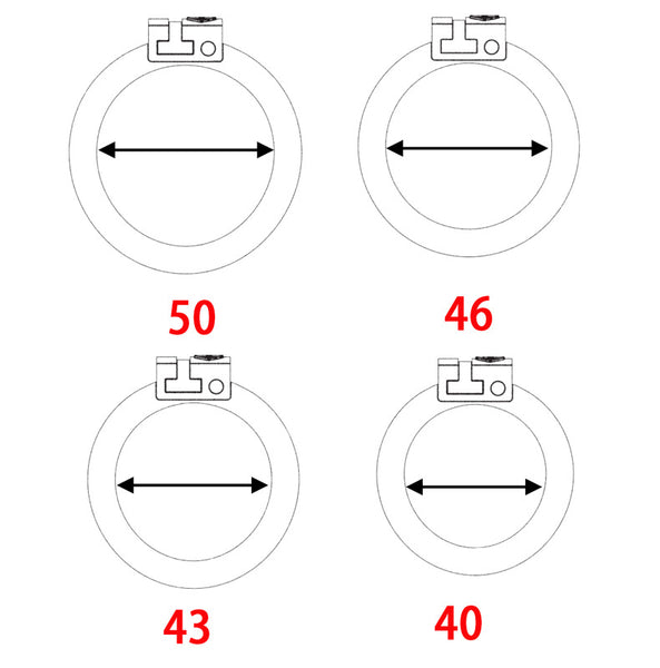 Locked Penis Chastity Device PUSSY SHAPED CHASTITY 4rings