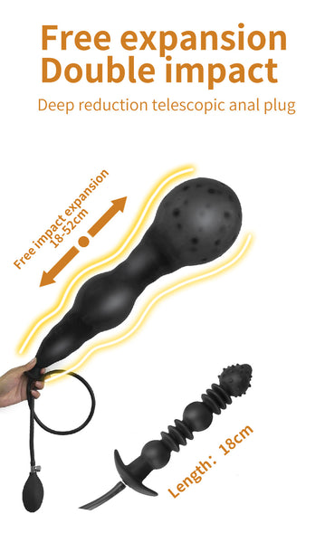 Inflatable Anal Dilator Plug. Huge Butt Dildo Vagina Anus Expansion Prostate Massage Ass Dilator Sex Adult Toys Gay Mature Fetish Silicone