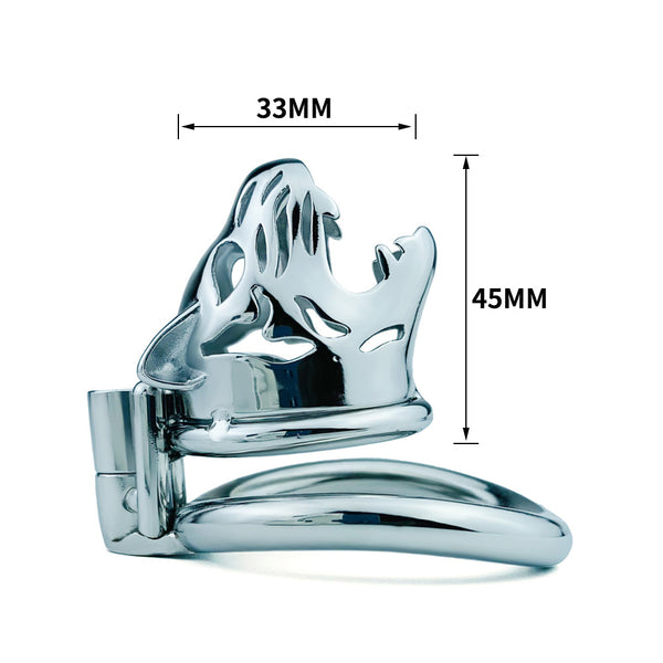 Spiked Cock Cage Male Chastity Device BDSM Stimulate Screw Sissy Penis Ring