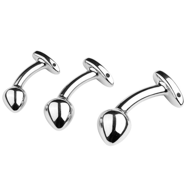 3 Sizes Metal Silver Anal Butt Plug G Spot Expansion Anus Masturbation Mature Sex Toys Tail Anus Stimulator