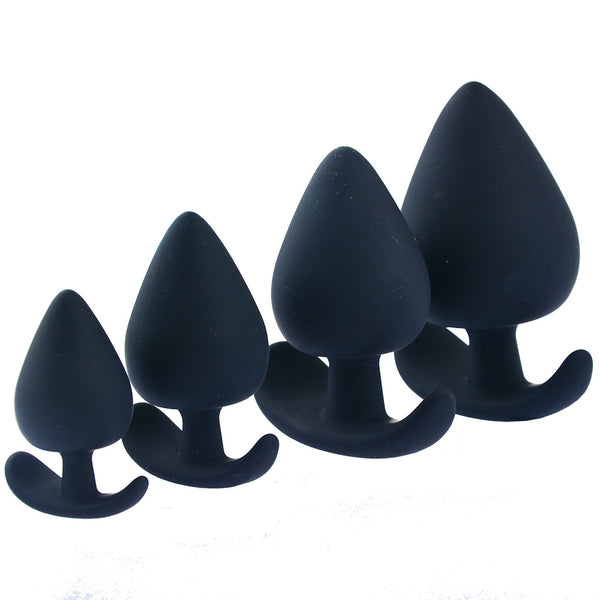 Silicone Anal Training Plugs for Woman \ Men, Beginner Butt Plug Trainer 4 Sizes, Anal Toys