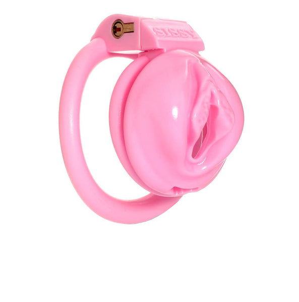 Locked Penis Chastity Device PUSSY SHAPED CHASTITY 4rings