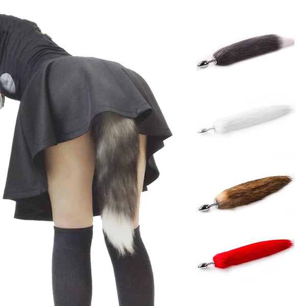 Wild Fox Tail Anal Sex Toy, Butt Anal Plug Adult Cosplay Sex Toy