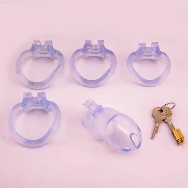 Men's Clear Resin Holy Trainer Chastity Cage