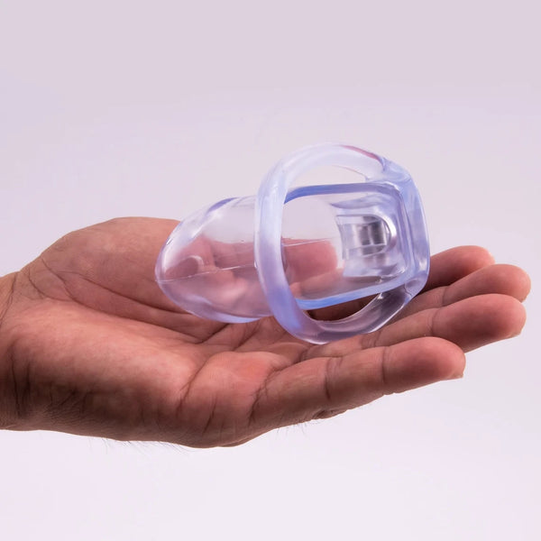 Men's Clear Resin Holy Trainer Chastity Cage