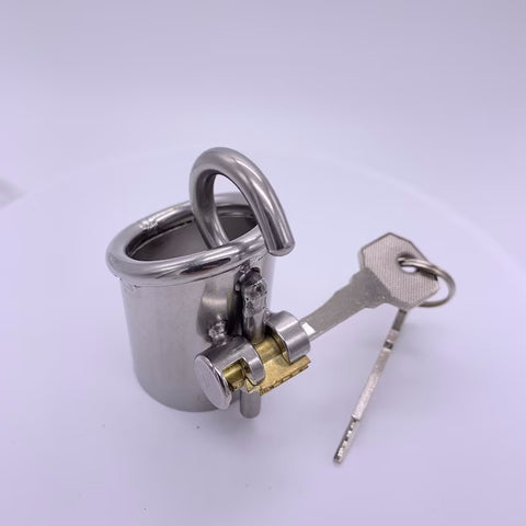 3mm and 5mm Stainless Steel PA Puncture Chastity Device