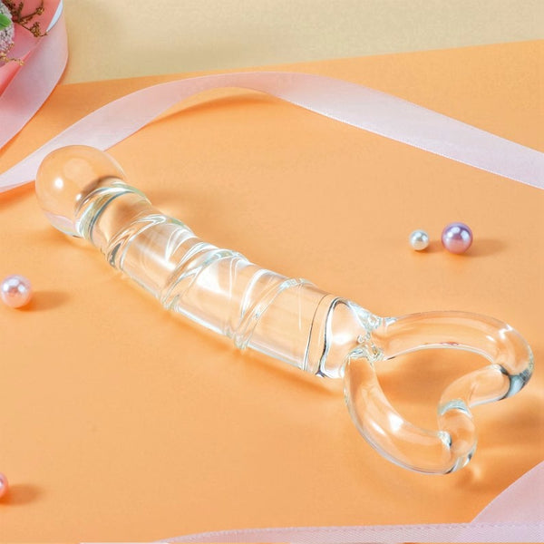 Glass Massage Wand, Self Pleasure Dildo Glass Anal Plug, G-Spot Wand