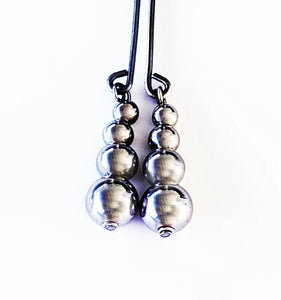 Stainless Steel Clit Clamp / Labia Clip with Lightly Weighted Beads. Mature Listing, BDSM Gear for Submissive