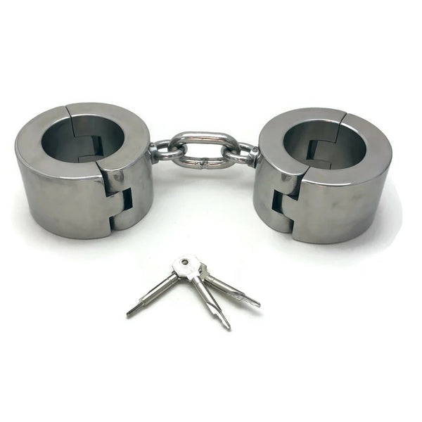 Ultra Heavy Handcuffs, The Ultimate Restraint Stainless Steel Bondage, BDSM, Self Bondage, Sex Toys