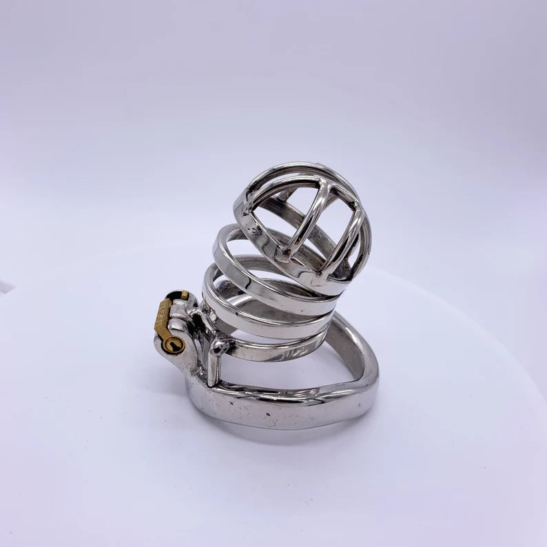 Male Stainless Steel Chastity Device Lock Penis Cage