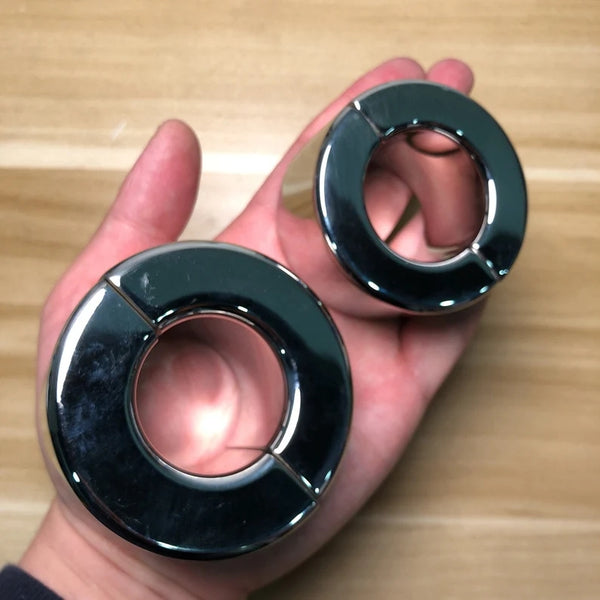 960G 610G Weight Stainless Steel Metal Screw Locking Penis Scrotum Testicle Lock