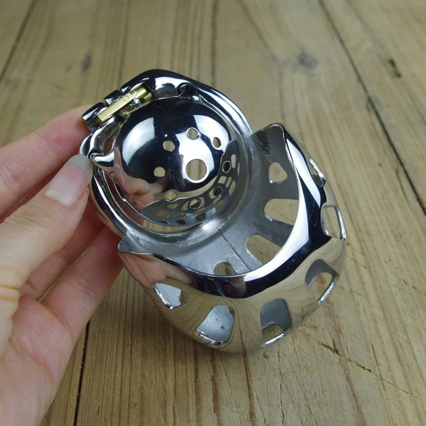 Male Chastity Device Stainless Steel Short Cock Penis Cage For Male Relief Toy