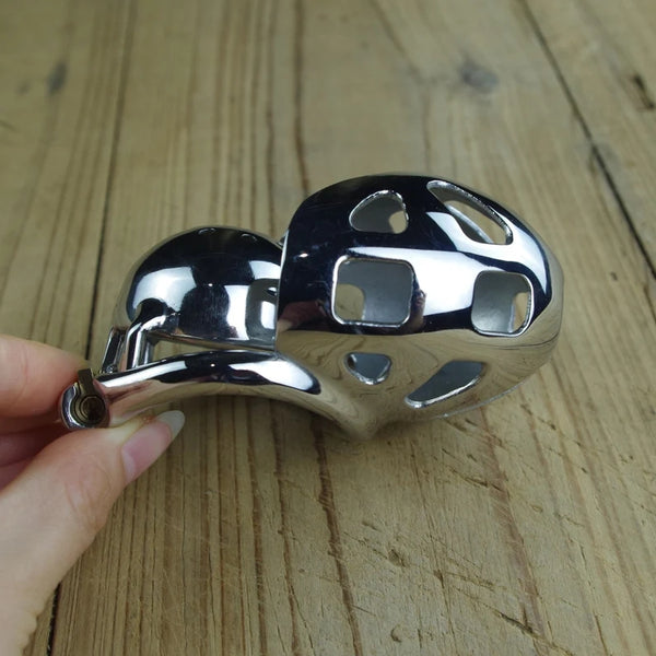 Male Chastity Device Stainless Steel Short Cock Penis Cage For Male Relief Toy
