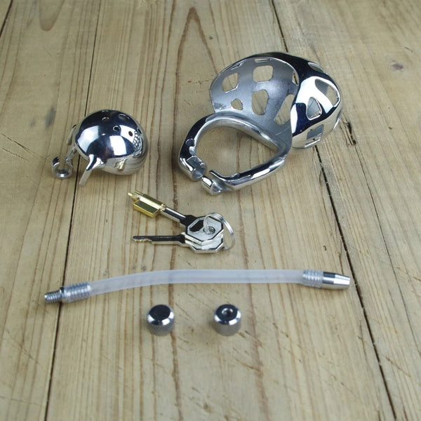 Male Chastity Device Stainless Steel Short Cock Penis Cage For Male Relief Toy