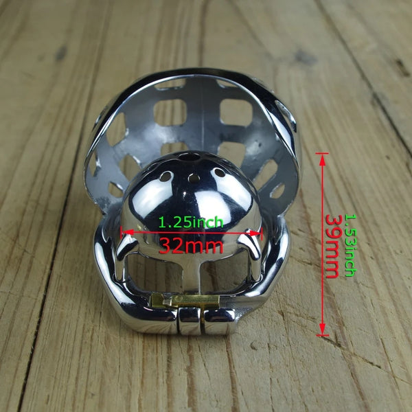 Male Chastity Device Stainless Steel Short Cock Penis Cage For Male Relief Toy