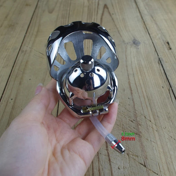 Male Chastity Device Stainless Steel Short Cock Penis Cage For Male Relief Toy