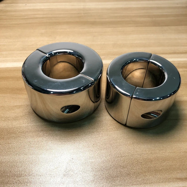 960G 610G Weight Stainless Steel Metal Screw Locking Penis Scrotum Testicle Lock