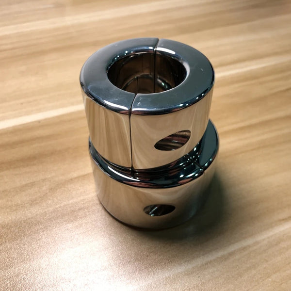 960G 610G Weight Stainless Steel Metal Screw Locking Penis Scrotum Testicle Lock