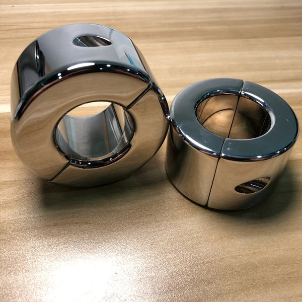 960G 610G Weight Stainless Steel Metal Screw Locking Penis Scrotum Testicle Lock