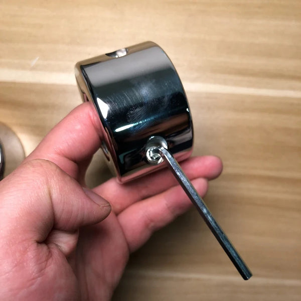 960G 610G Weight Stainless Steel Metal Screw Locking Penis Scrotum Testicle Lock