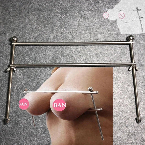 Torture Breast Clips Restraint Metal Simple Type Clamps Slave Game Adjustable SM Bondage