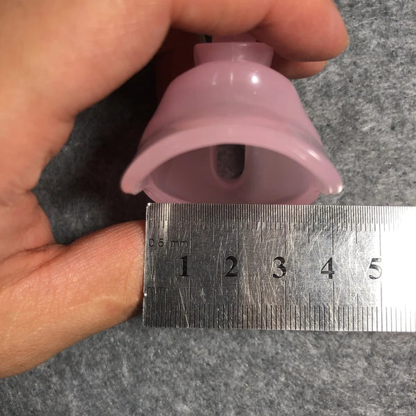 Pink Male Chastity Device Belt SM Cock Ring 4 Ring