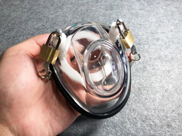 Bowl Shape Male Plastic Chastity Device Cock Cages