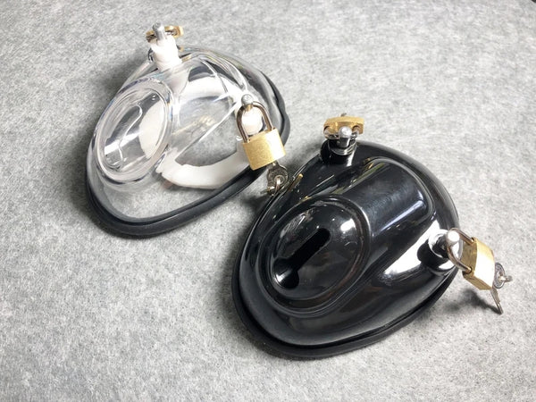 Bowl Shape Male Plastic Chastity Device Cock Cages