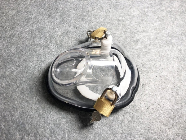 Bowl Shape Male Plastic Chastity Device Cock Cages