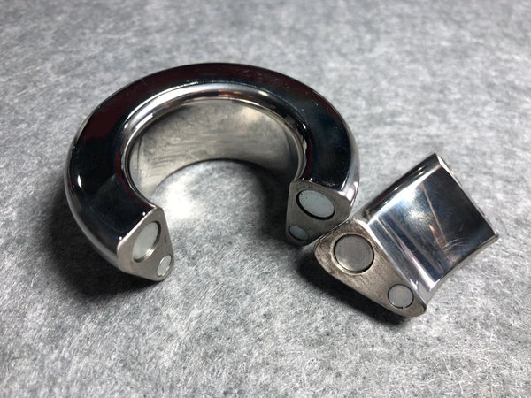 Metal Scrotum Stretcher Fashion Magnetize Stainless Steel Magnetic Ball Stretchers Penis & Cock Ring