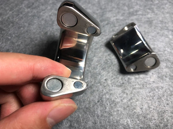 Metal Scrotum Stretcher Fashion Magnetize Stainless Steel Magnetic Ball Stretchers Penis & Cock Ring