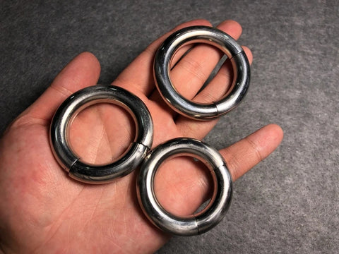 Bondage Stainless Steel Heavy Duty Magnetic Ball Scrotum Stretcher Delay Ejaculation For Men-gifts Testicle Stretcher