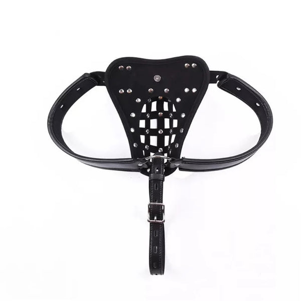 Black Leather BDSM Sexy Pants / Chastity Belt / Fetish Wear / Bondage Gear / Restraints/ Penis BDSM / Sexy Domination