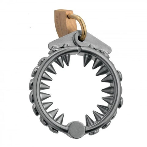 Locking CBT Ring with Spikes| Cock and Ball Torture Ring with Spikes| Ball Stretcher with Spikes| Scrotum Stretcher with Spikes