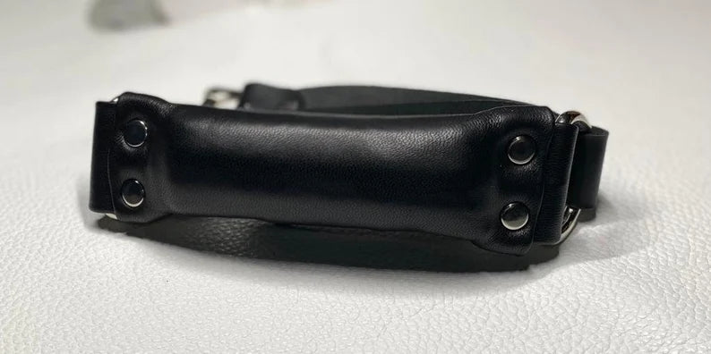 Soft leather gag - Cleave gag - Stuffed gag - Mature