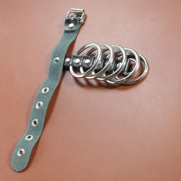 Lock 5 Hell Gates with Leather Cock Straps