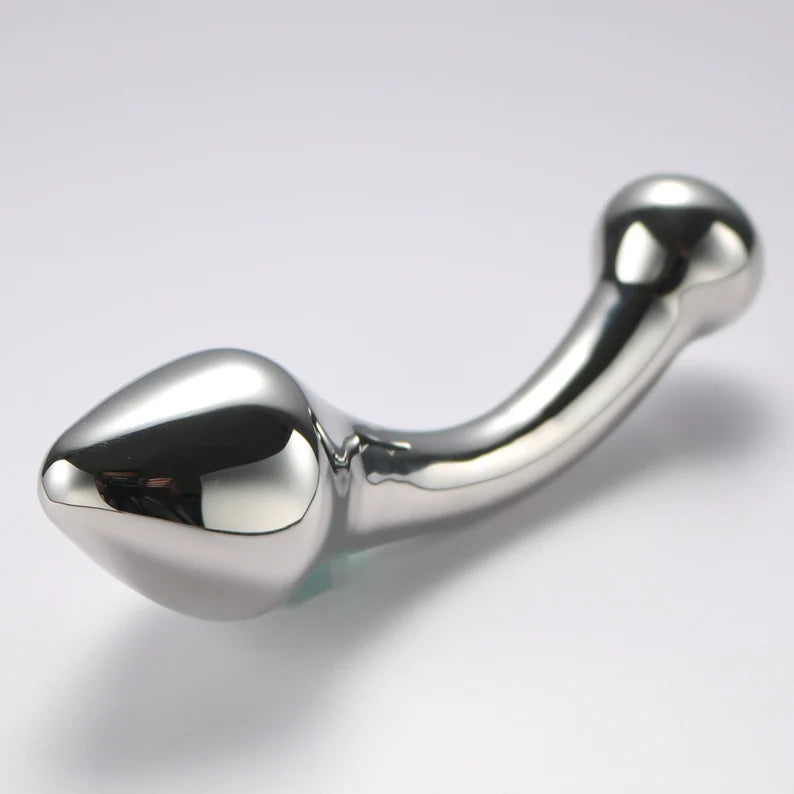 Stainless Steel Dildo for G-spot stimulation /ANAL Beads training for beginner