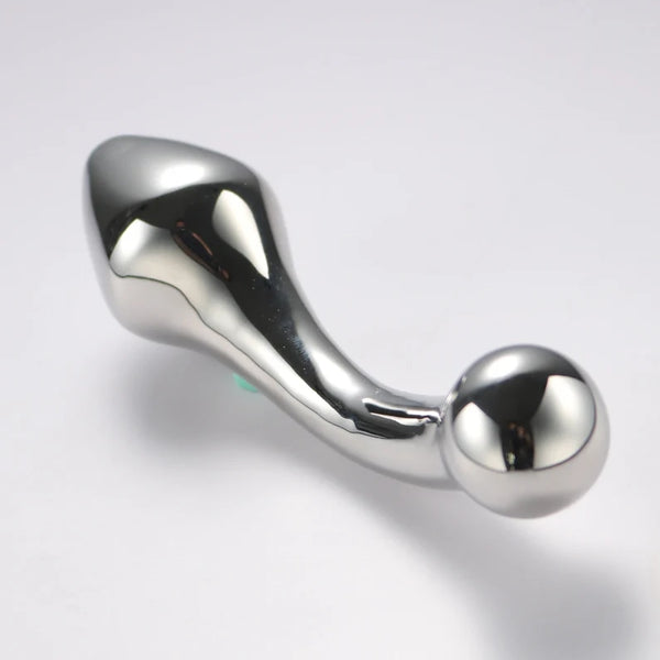 Stainless Steel Dildo for G-spot stimulation /ANAL Beads training for beginner