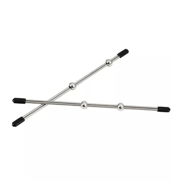 Abacus Vice Double Bar Pincher Clitoris Labis Nipple Bar Frenulum Clip on Ring Adjustable Steel Nipple Pleasure Bead Slides BDSM Bondage