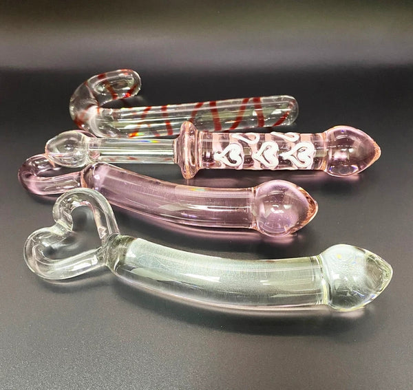 Crystal dildo set,pink glass dildo,glass anal plug,Stimulating Massager