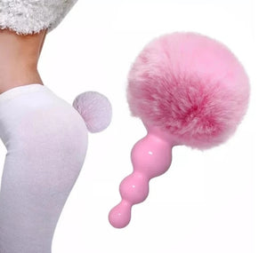 Silicone Anal Plug Plush Rabbit Tail Sex Toy for Women Men Gay Sexy Butt Plug Prostate Massager Tail