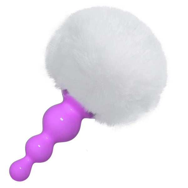 Silicone Anal Plug Plush Rabbit Tail Sex Toy for Women Men Gay Sexy Butt Plug Prostate Massager Tail