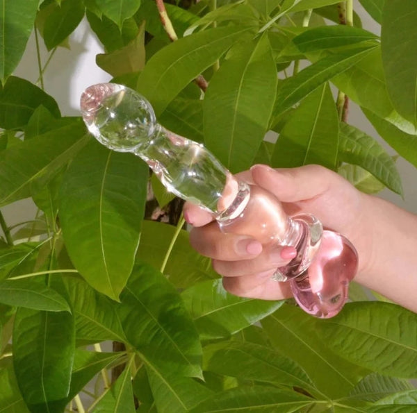 Glass Dildo for Women Men Crystal Masturbator for Vaginal and Anal Stimulation Anal Plug